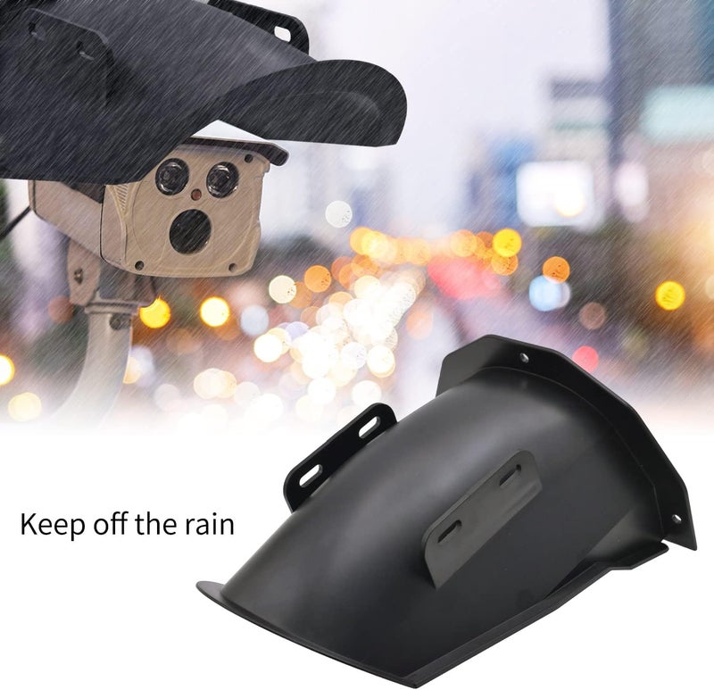 DGQ Outdoor CCTV Camera Top Cover,Weatherproof Glare Protection Cover Sunshade for Suitable for Most Bullets and Dome Security Cameras-Black - Image 5